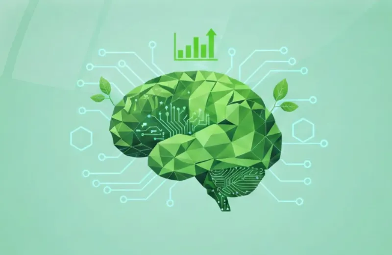 Green intelligence illustration